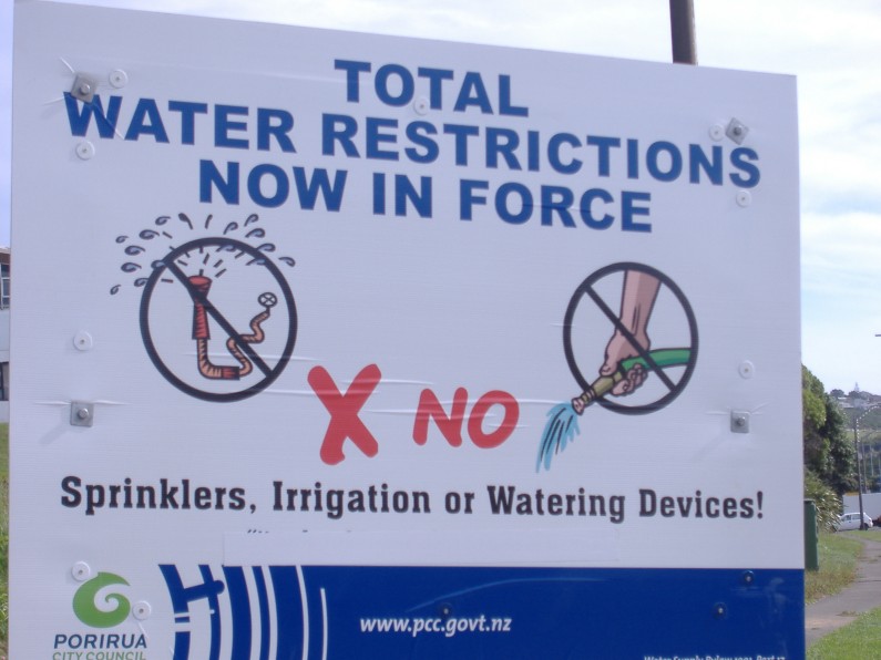Total water restriction