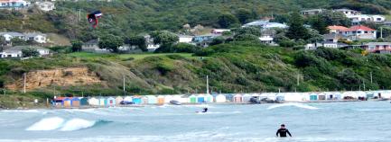 Titahi Bay Surfer Kiter
